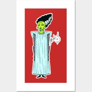 "Bride of Frankenstein" Posters and Art